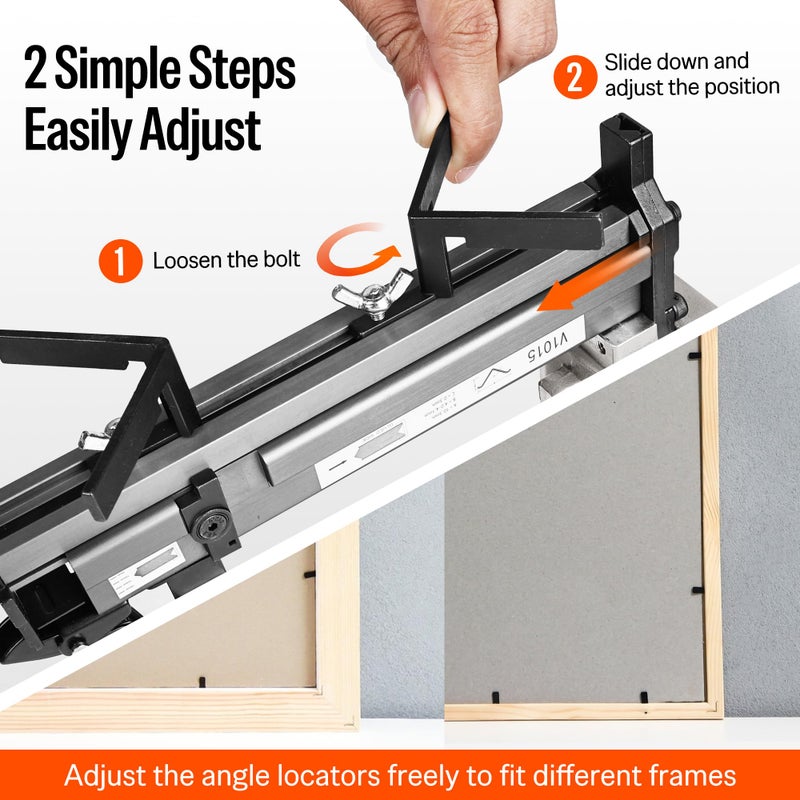 meite V-Nailer Series V1015B Picture Frame Joiner or Picture Frame Nailer (Size 9/32-Inch to 19/32-Inch) - Image 4